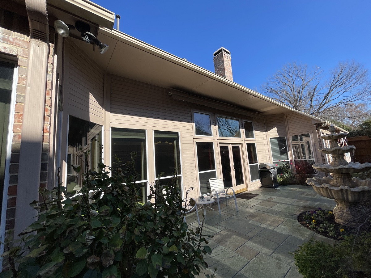before photo of dallas patio